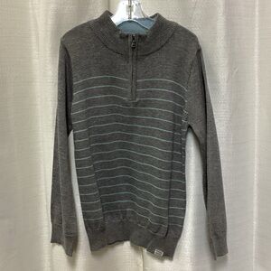 Cozy Gray Striped Kids' Sweatshirt